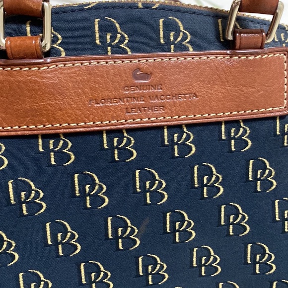 Shadow D&B Satchel Black Brown Logo Monogram Shoulder Bag Hand Bag - Picture 10 of 16